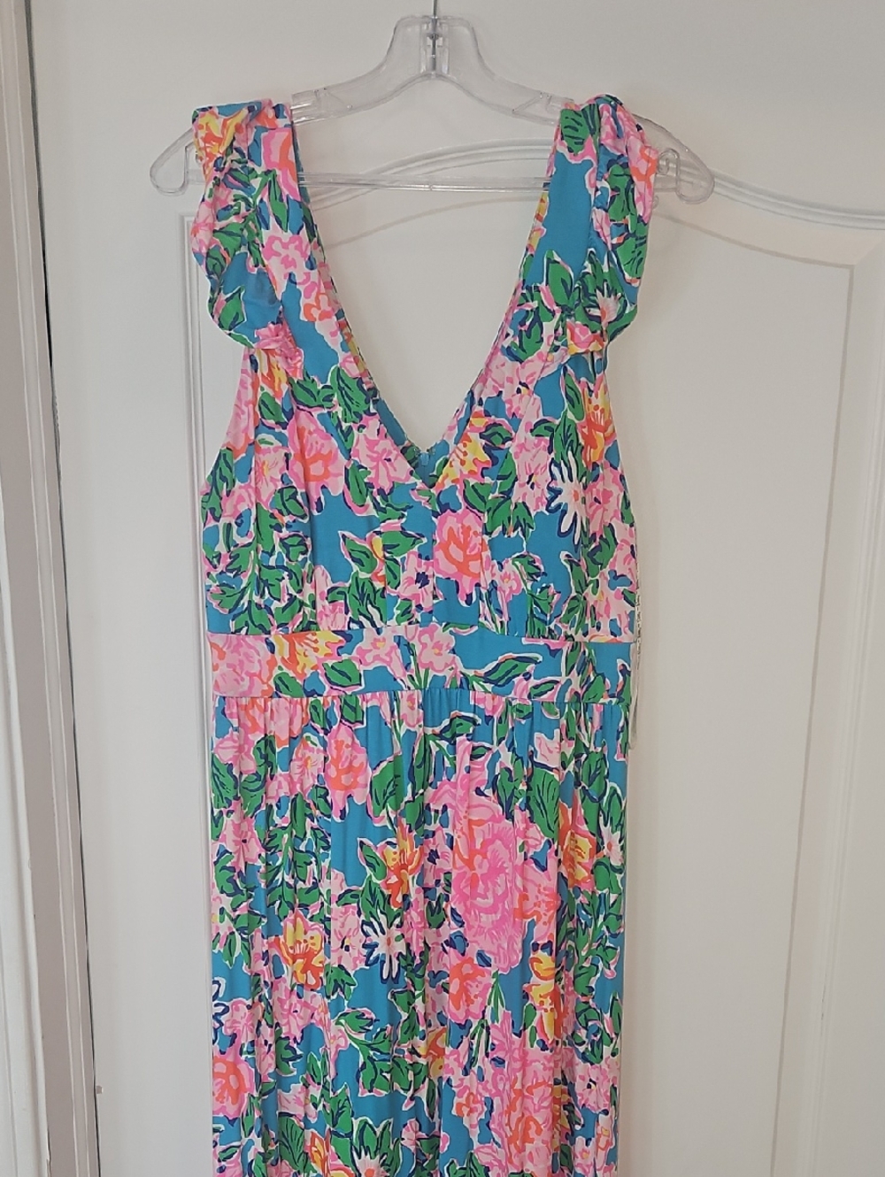 Lilly Pulitzer Multi-Color Floral Print Dress with Pink Label